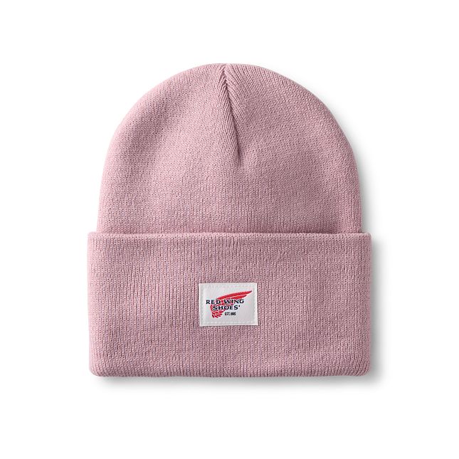 Red cheap wing beanie