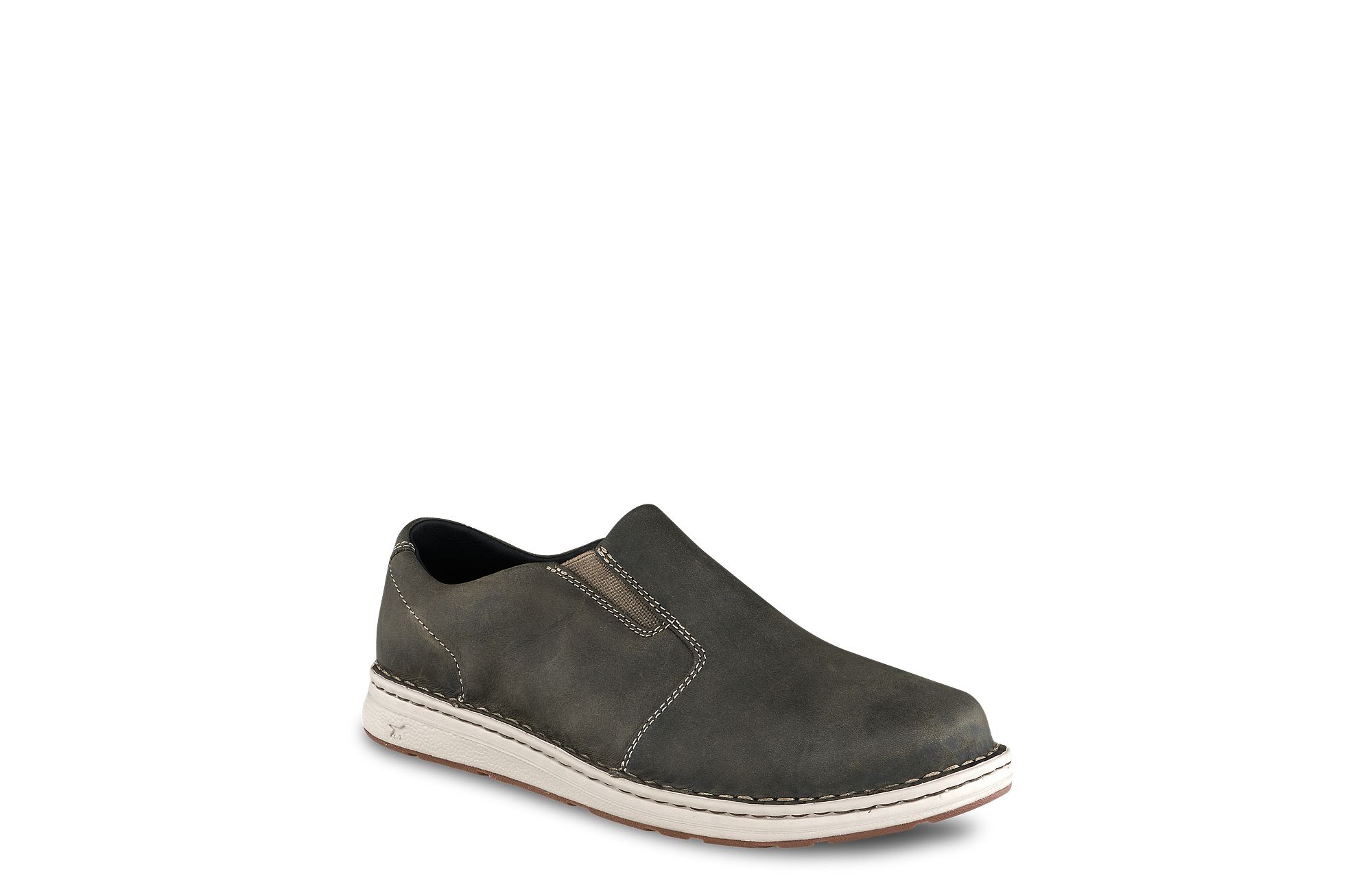 Kasson image number 1 Gray Men's Slip-On Safety Toe Shoe