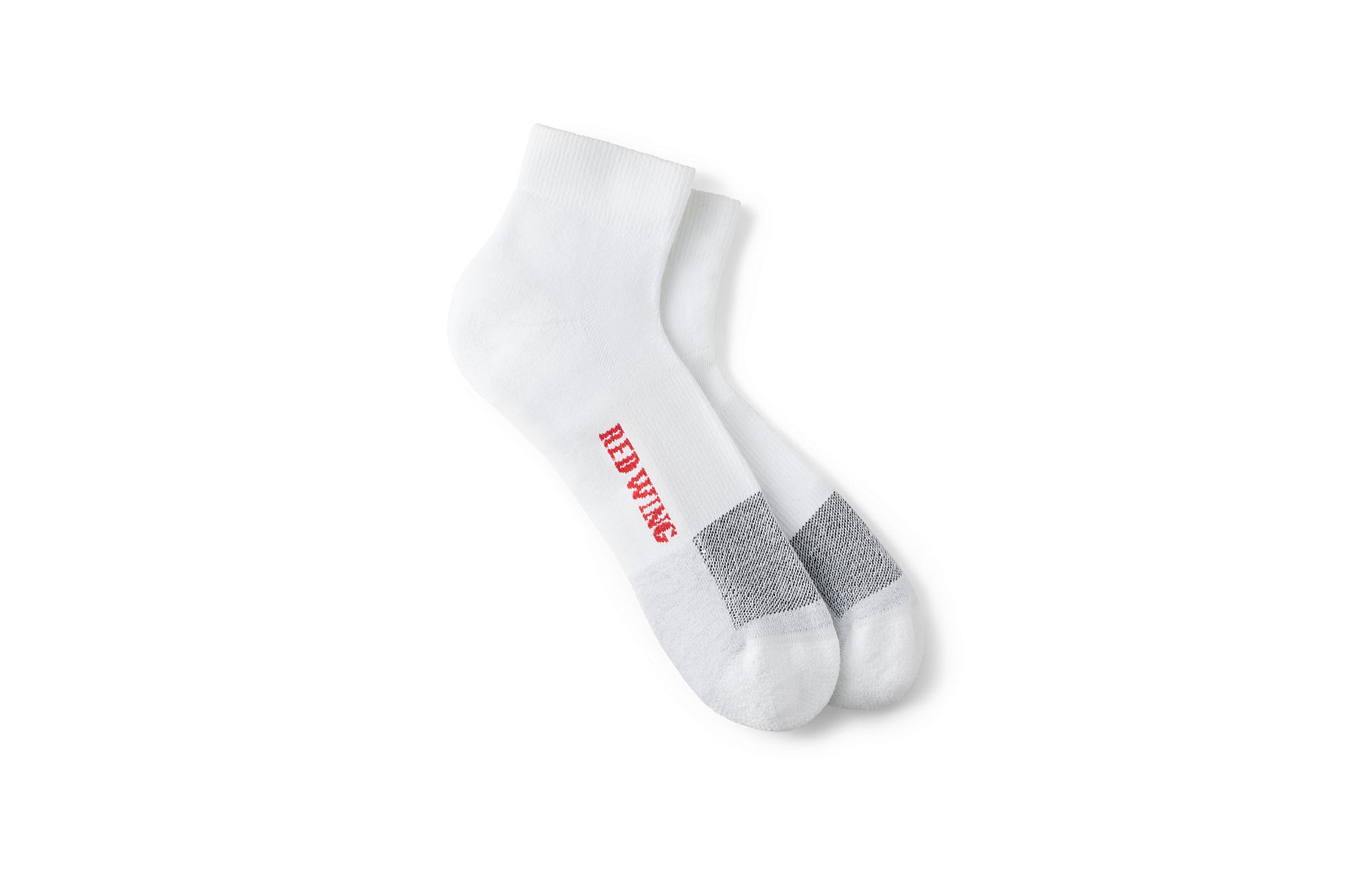 Coolmax® Medium Weight Quarter Crew image number 1 White Unisex Coolmax® Quarter Crew Sock in White