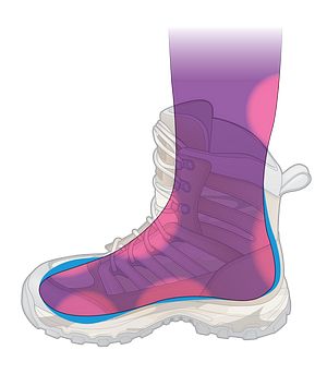 Womens Fit Boot Illustration