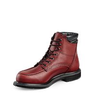 RED WING USA Classic Supersole 404 Plain Toe Mens Moc Toe Red Work Boots  Boxed