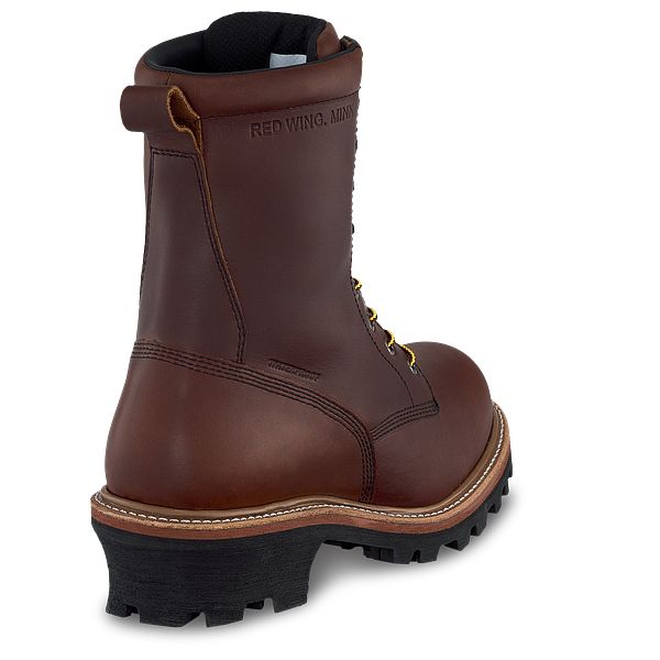 red wing lace to toe logger boots