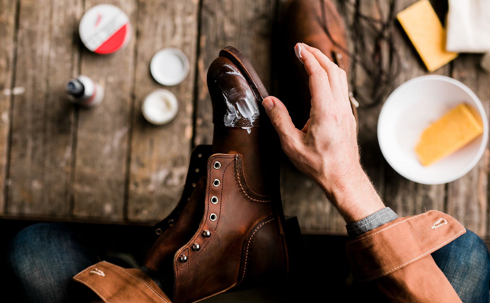 red wing boots free cleaning