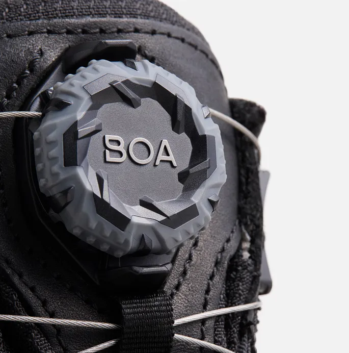 Detail shot of a Boa lacing system