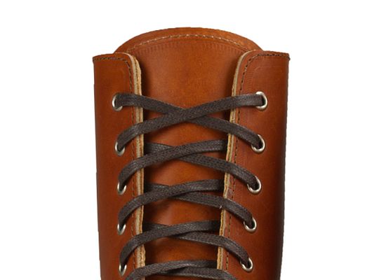 24-Inch Brown Flat Waxed Boot Laces 97191 | Red Wing Heritage