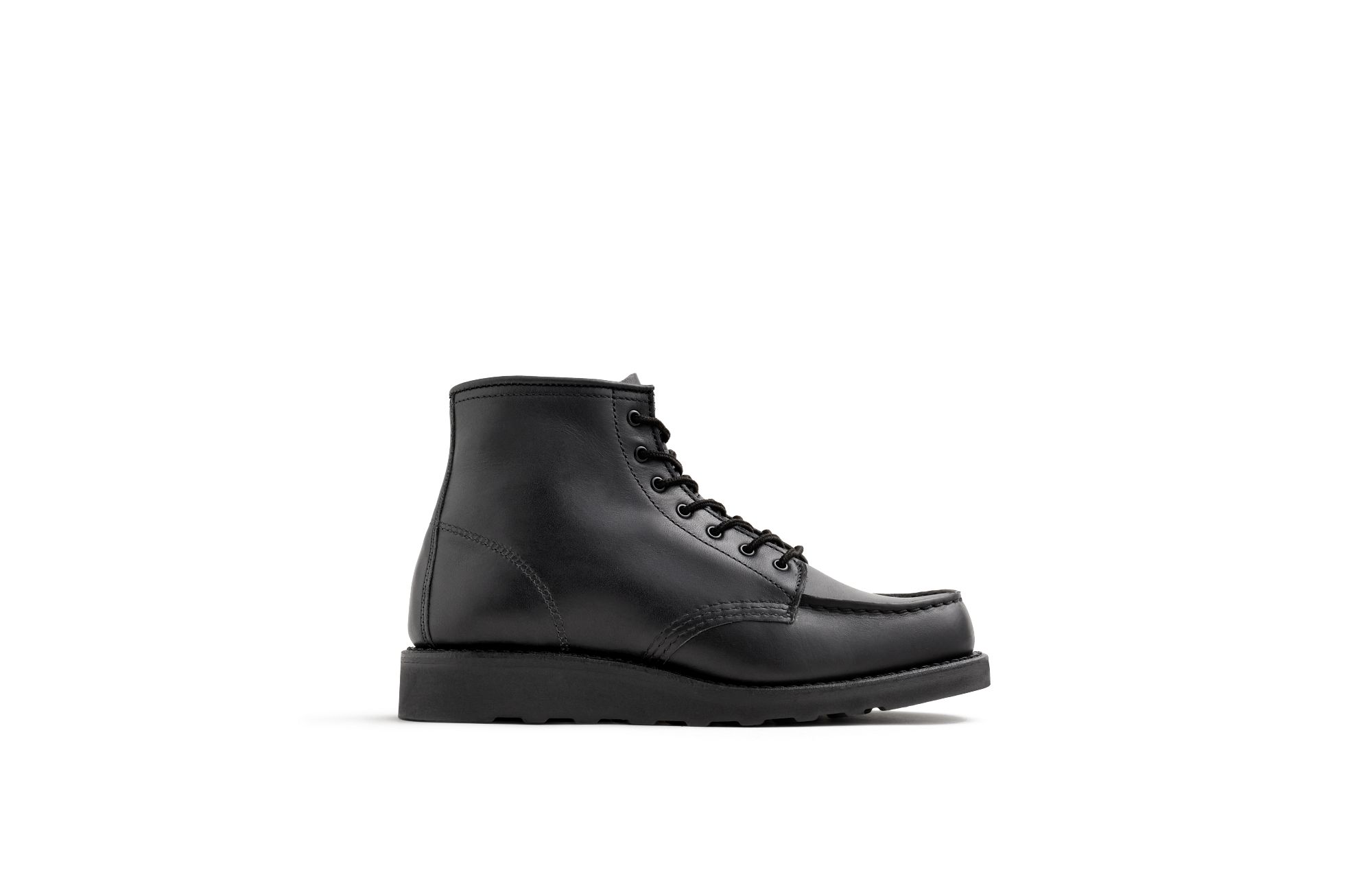 Red wing slip store on boots black