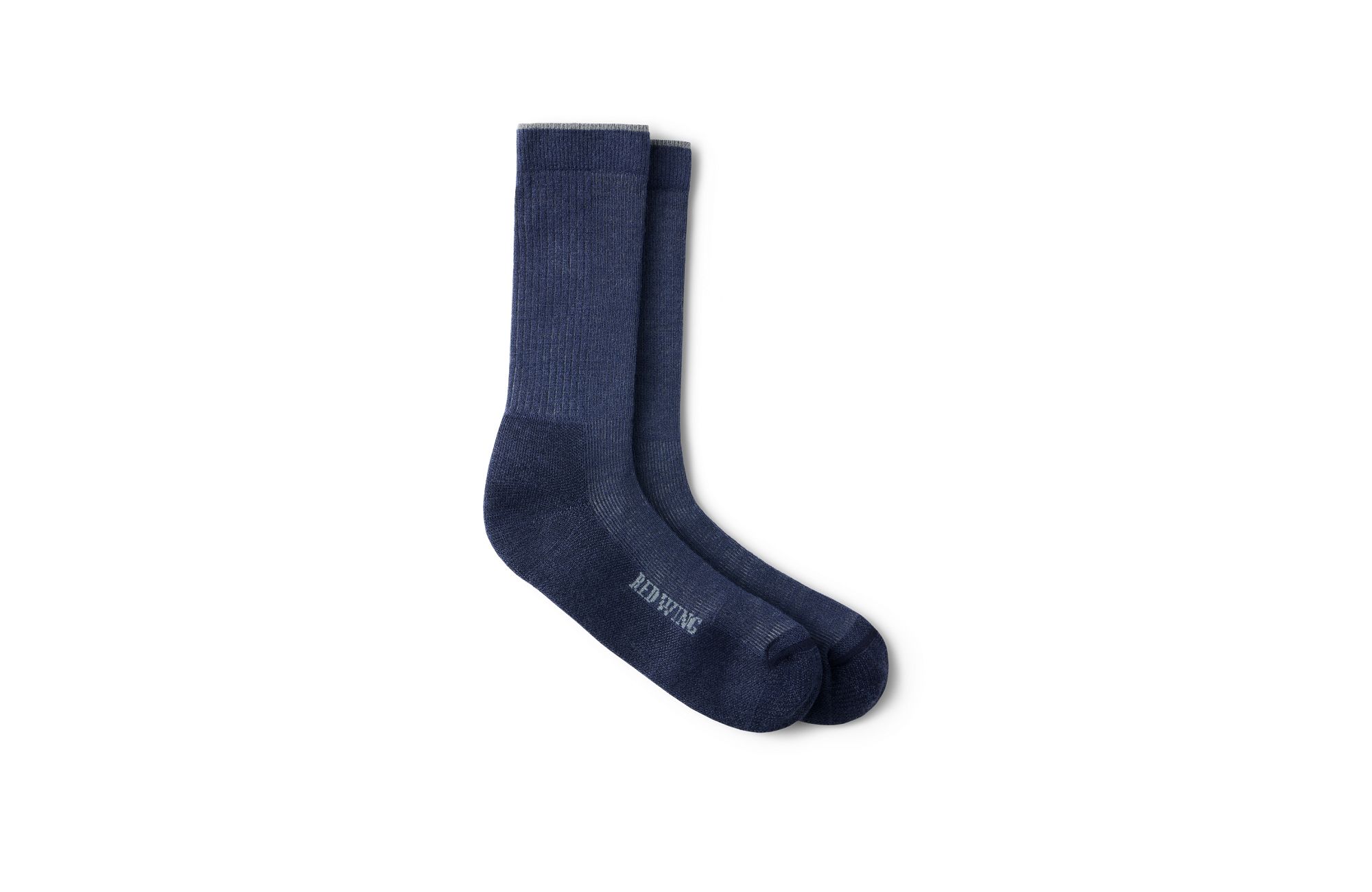 Premium Work Light Weight Crew image number 1 Navy Unisex Merino Wool Blend Crew Sock in Navy