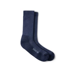 Unisex Merino Wool Blend Crew Sock in Navy | Red Wing Shoes