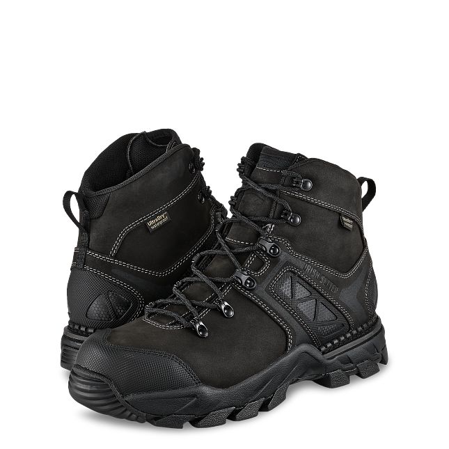 Red Wing Irish Setter‎ Safety Toe Work Boot EH Rated Mens 12 EE Wide Black Red Wing Irish Setter 83848 Insulated Waterproof EH Safety  main image 2