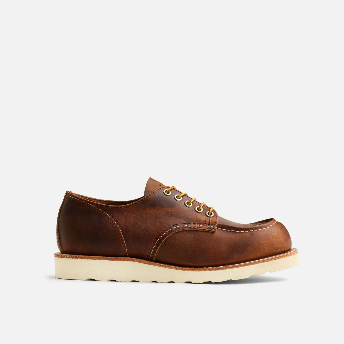 Men's Shop Moc Oxford in Copper Rough and Tough Leather 8077 | Red Men's Shop Moc Oxford in Copper Rough and Tough Leather 8077 | Red