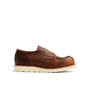 Men's Shop Moc Oxford in Copper Rough and Tough Leather 8077 | Red Men's Shop Moc Oxford in Copper Rough and Tough Leather 8077 | Red