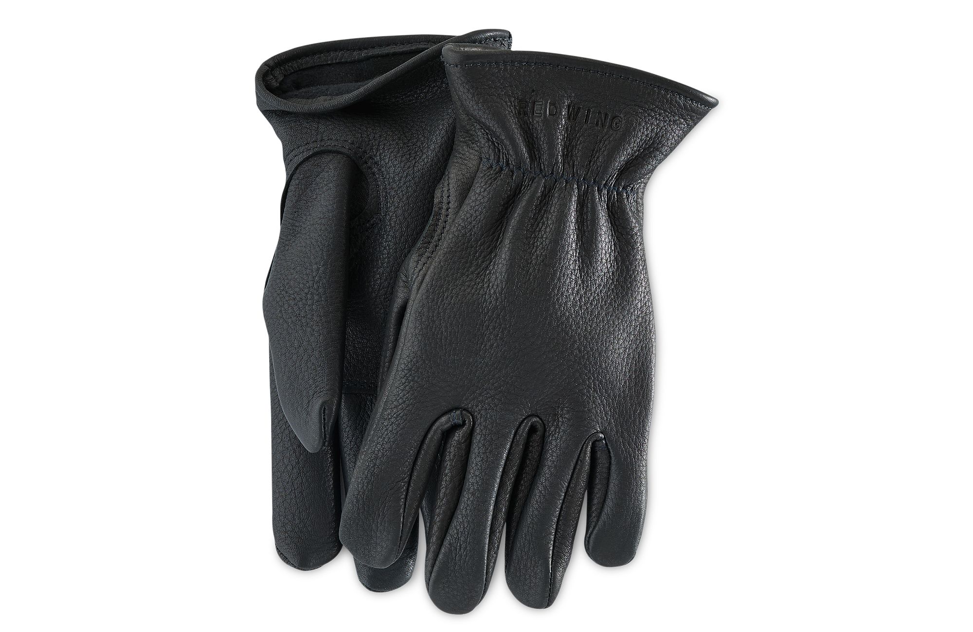 Lined Buckskin Leather Glove image number 1 Black Men's Glove in Black Buckskin Leather