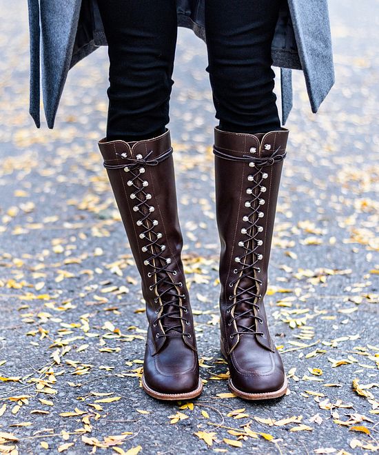 Women's Gloria Tall Boot in Dark Brown Leather 3386 | RedWing