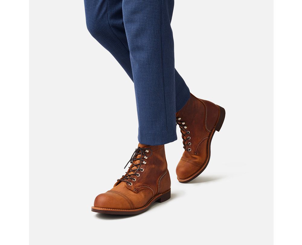 Men's Iron Ranger 6Inch Boot in Brown Leather 8085 Red Wing Heritage