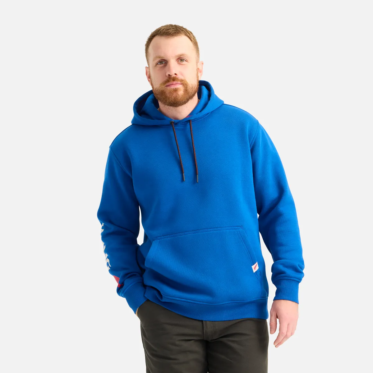 Hoodie with Sleeve Print - view 2