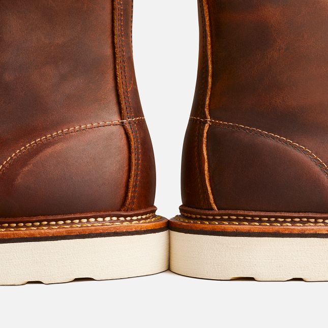 Men's Classic Moc 6-Inch Boot in Brown Leather 1907 | RedWing Men's Classic Moc 6-Inch Boot in Brown Leather 1907 | RedWing