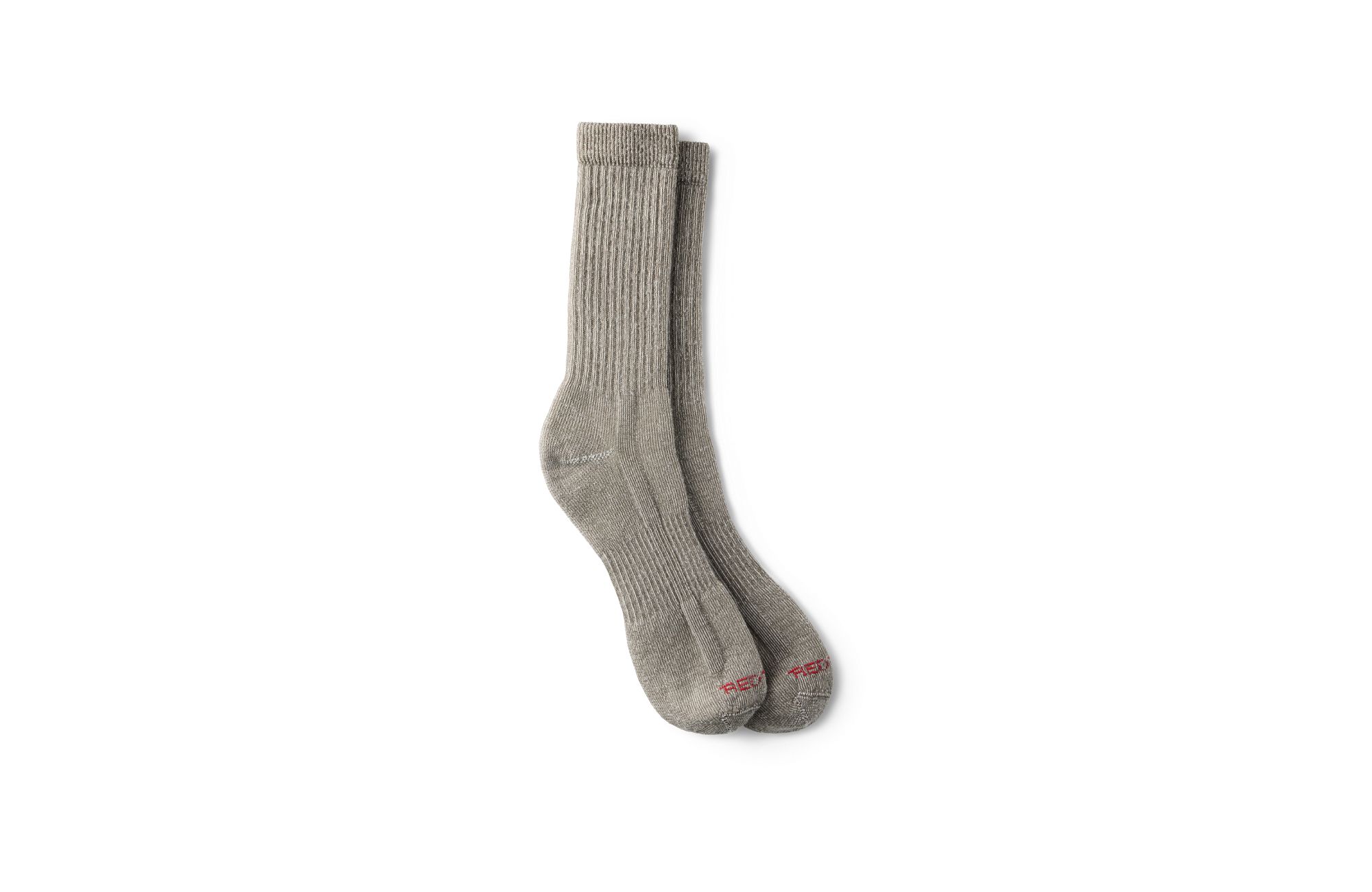 Premium Work Medium Weight Crew image number 1 Taupe Unisex Merino Wool Blend Crew Sock in Taupe