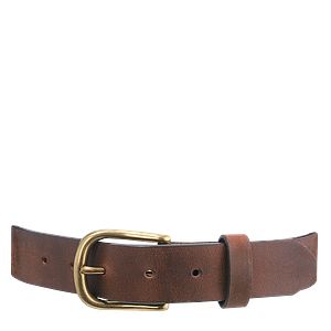 Chunky Center Bar Belt - Brown