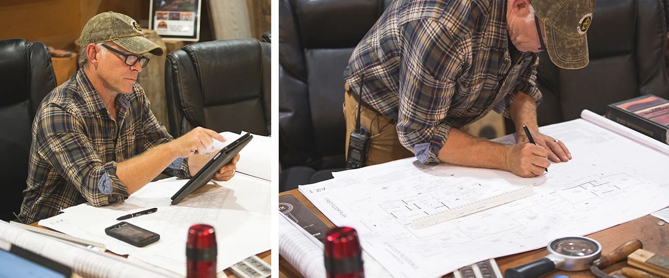 Martin St.-Jacques working at desk