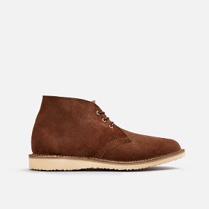 Men's Weekender Chukka in Chocolate Muleskinner Leather 3315 | Red