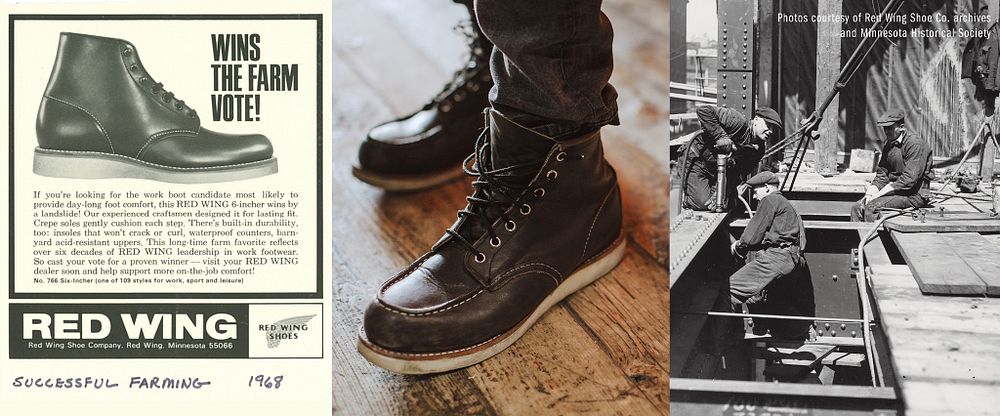 red wing moc toe charcoal