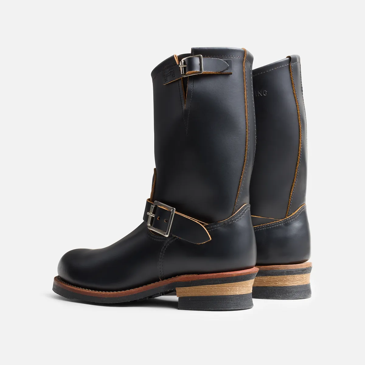 Number Nine Engineer Boot Men's Engineer Boot in Black Klondike Leather 2966 | Red Wing Heritage