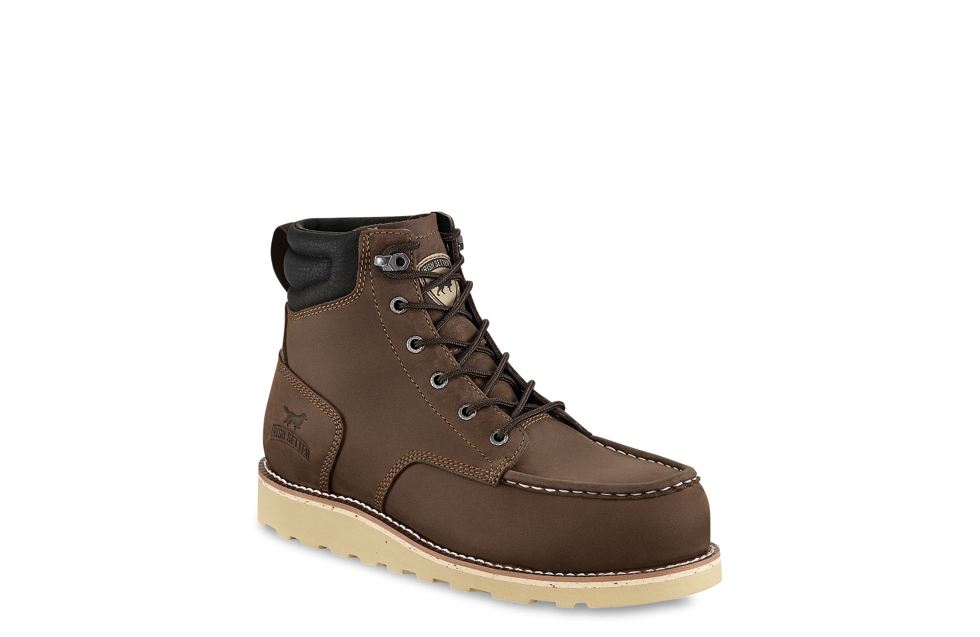 Pipestone image number 1 Brown Unisex 6-inch Safety Toe Boot