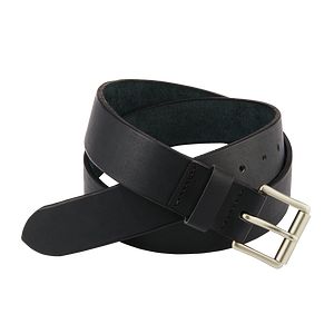 BRAVE LEATHER MEN'S CLASSIC LEATHER BELT IN BLACK/SILVER | lupon.gov.ph
