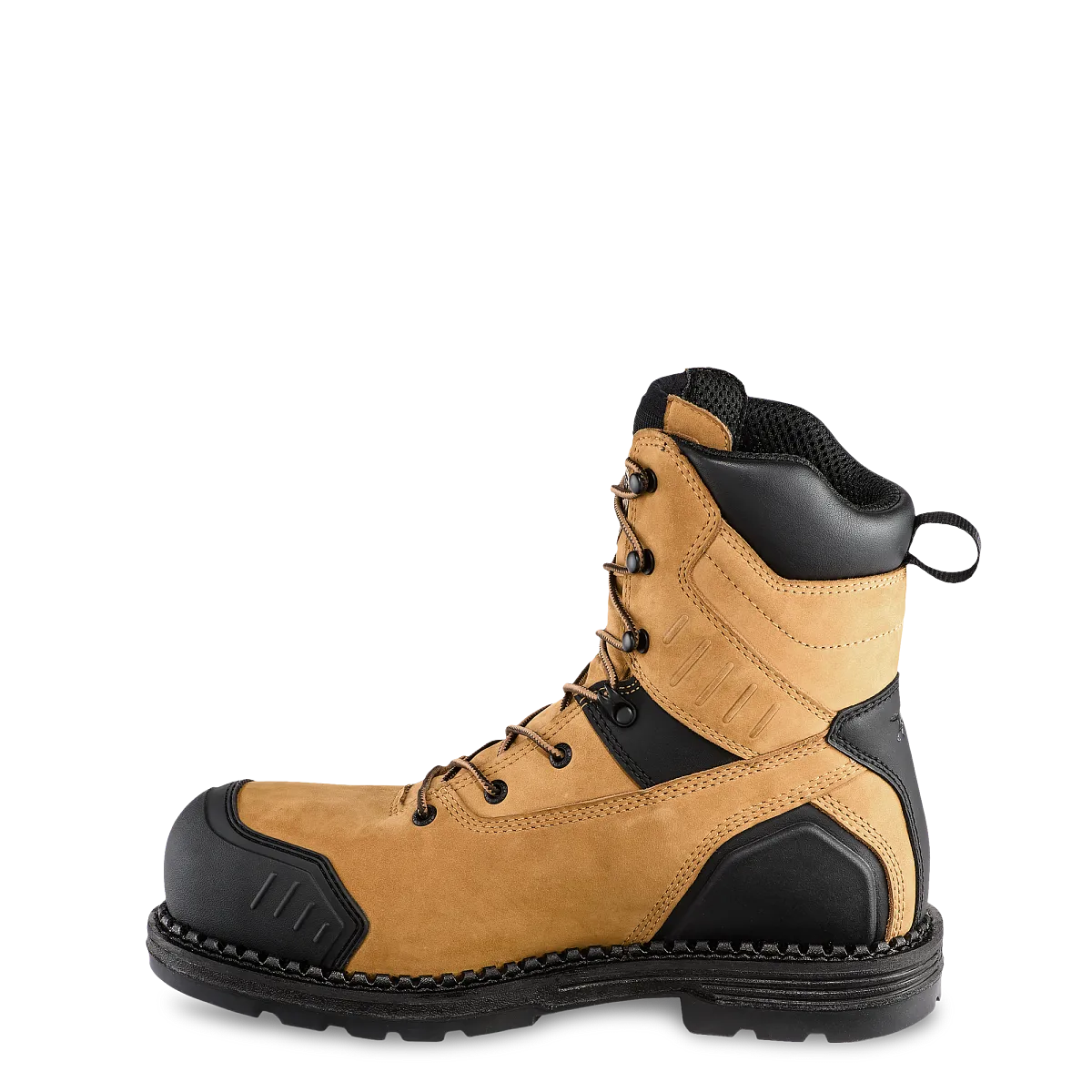 Men's 8-inch Waterproof Leather and Insulated Puncture Resistant Safety ...