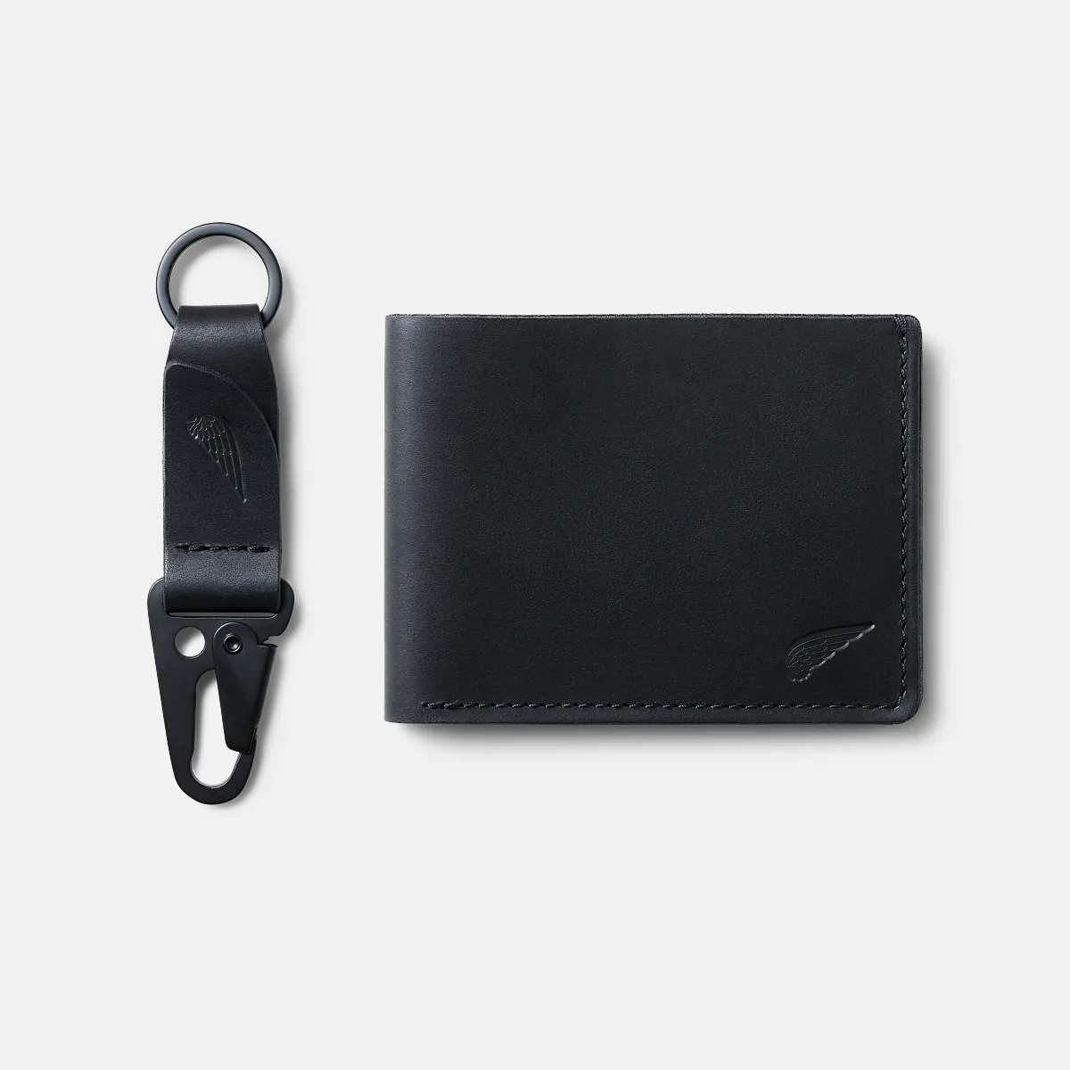 Bifold Wallet & Leather Keychain Gift Box in Black Revival Leather Bifold Wallet & Leather Keychain Gift Box in Black Revival Leather