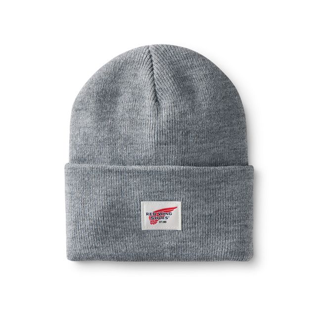 Logo Knit Beanie Hat Red Wing