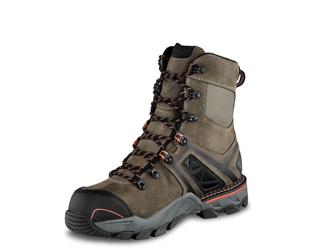 Men's Crosby 8inch Waterproof Safety Toe Hiker Work Boot 83830 Irish