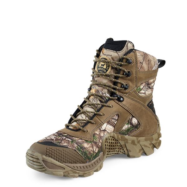 irish setter vaprtrek camo leather waterproof hunting boots