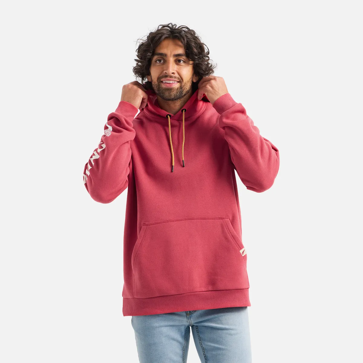 Hoodie with Sleeve Print - view 2