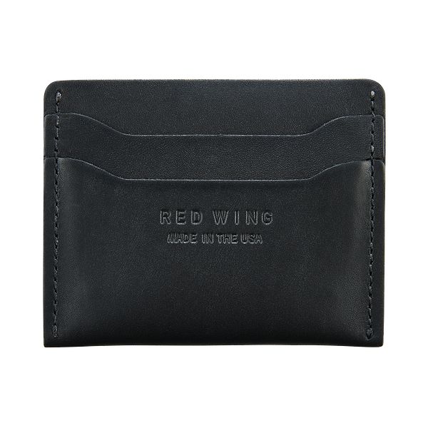 black leather card wallet