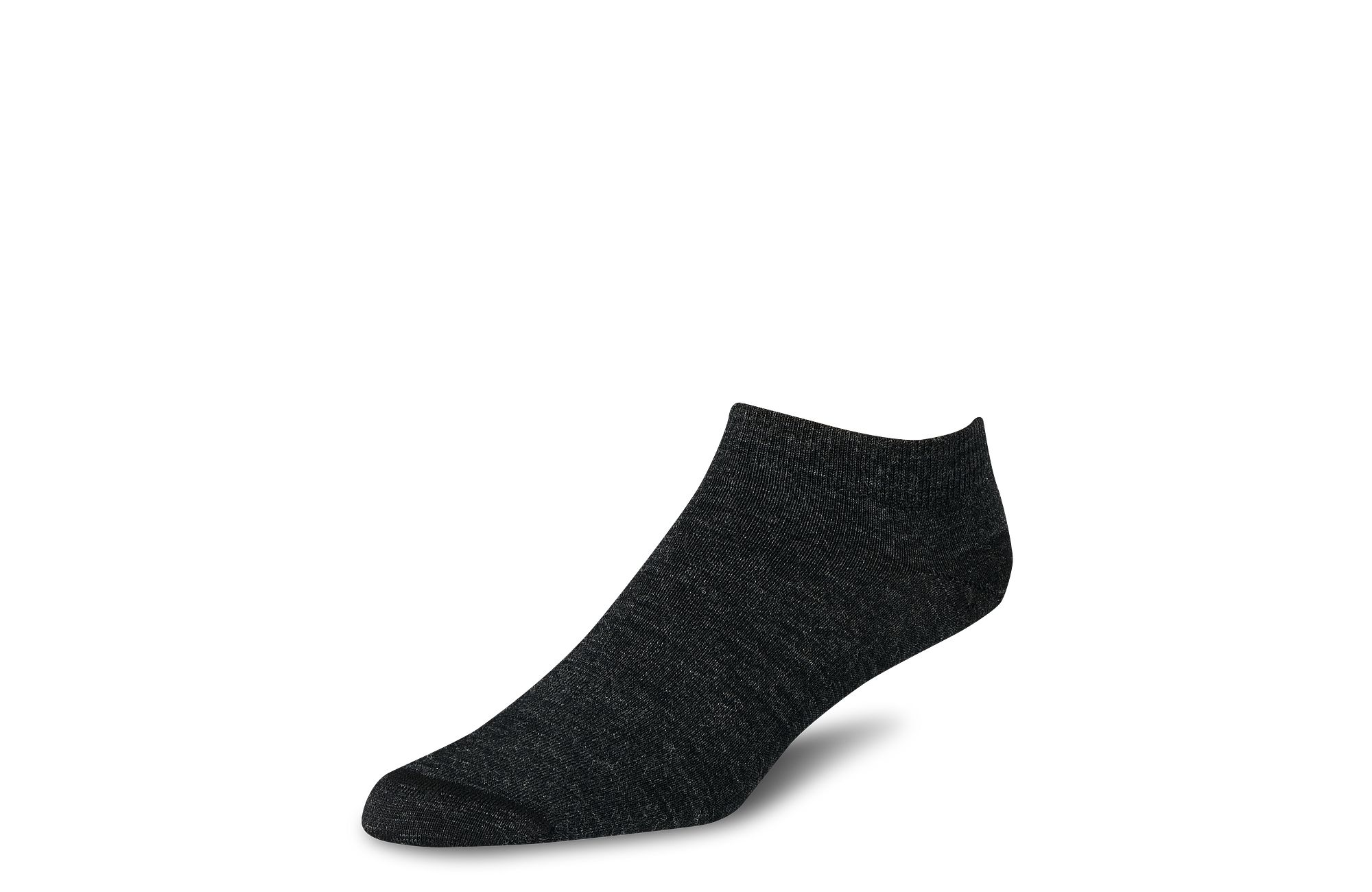 Wool Footie Liner image number 1 Charcoal Unisex Sock in Charcoal Merino Wool Blend
