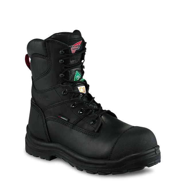 Black red wing work boots on sale