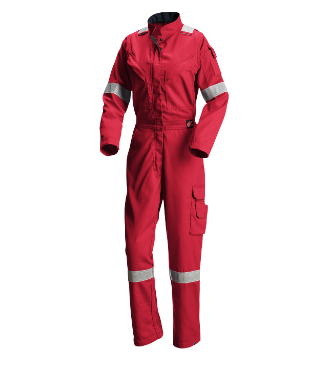  Red Kap Zip-Front Cotton Coverall Red 42-2 Pack