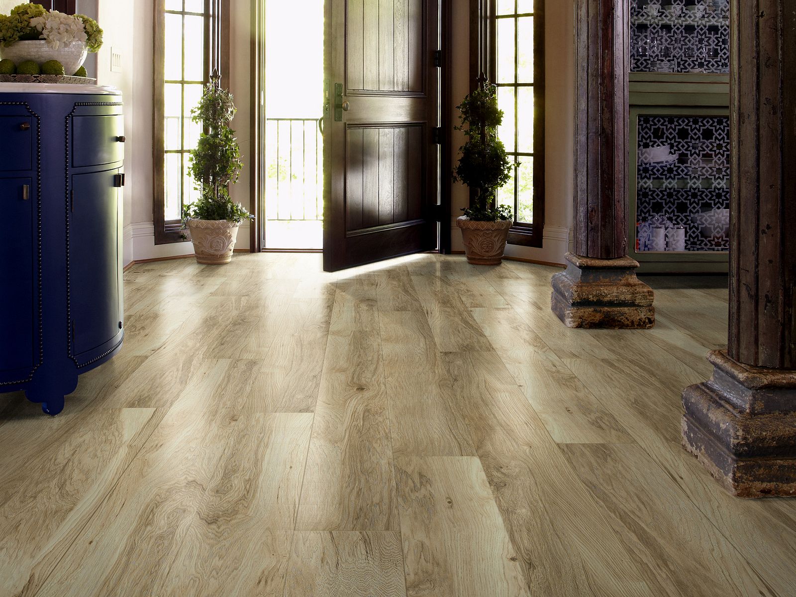 Laminated Wood Flooring Is Susceptible To Damage From Moisture A Spill Introduces Moisture To The Wood Causing Swelling Flooring Wood Floors Durable Flooring