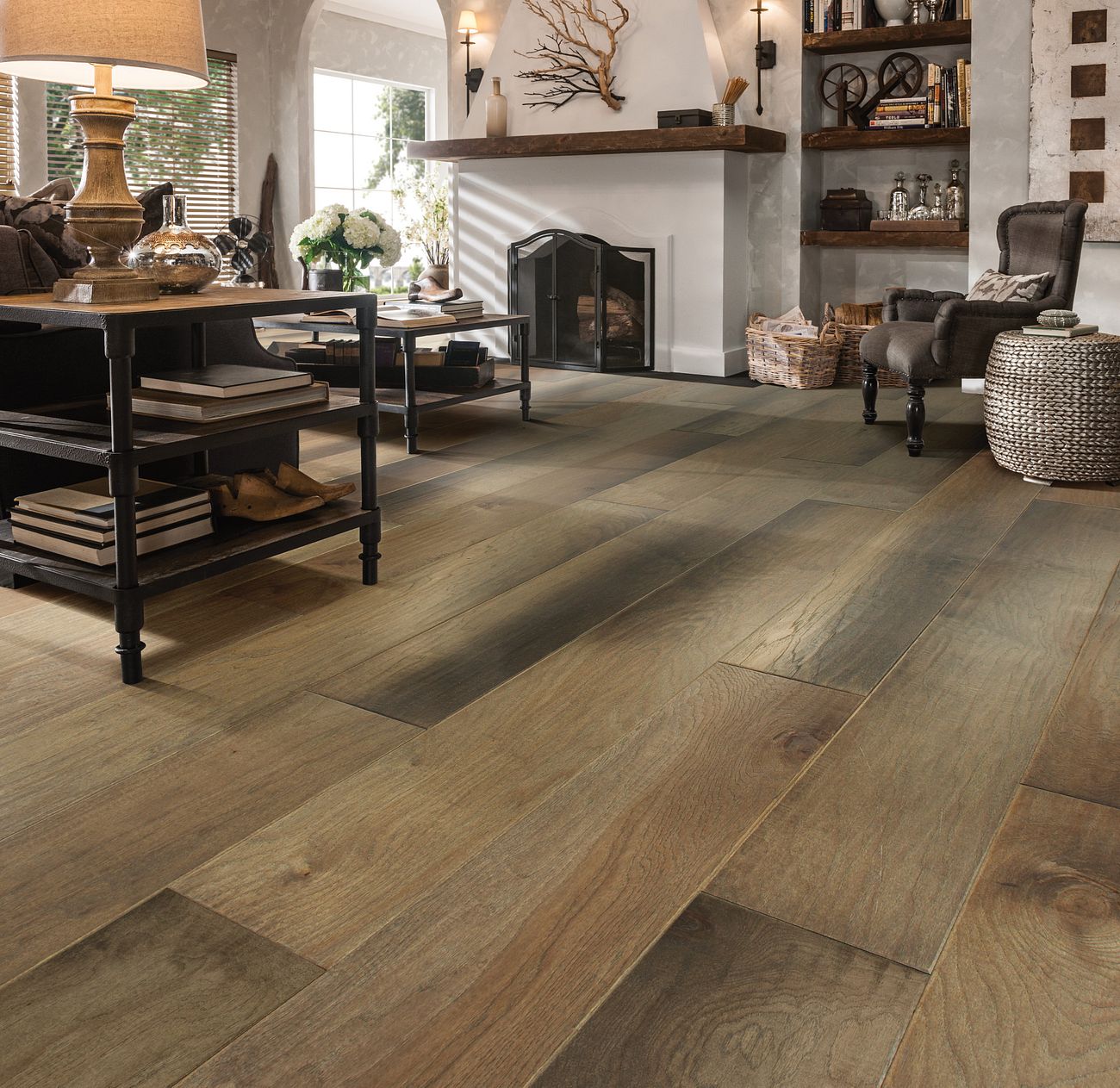 Explore The Colors Of Hardwood Flooring Shaw Floors   203SA Monument Hickory Scraped 12009 Canyonlands 