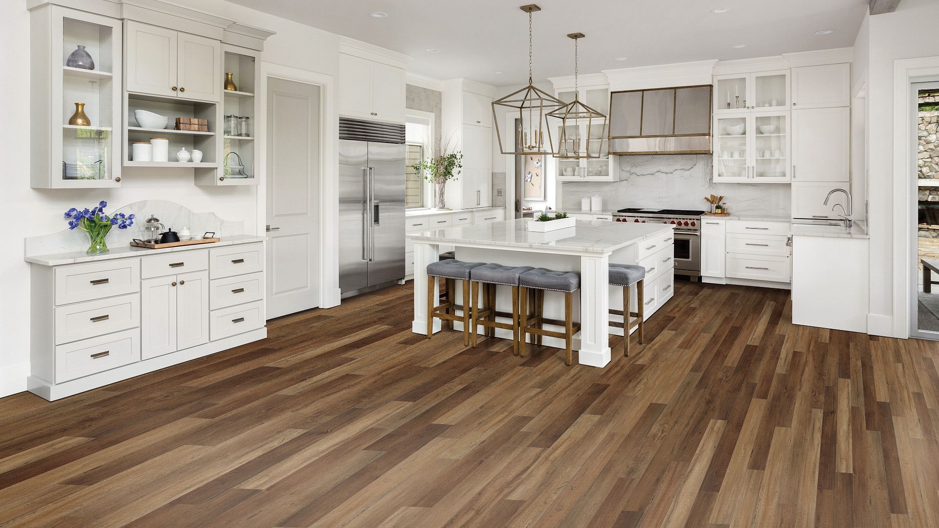 SPC LVT Click Flooring - Vinyl Tile - Rigid Core Stone Polymer Composite Waterproof  Click Tonge & Groove