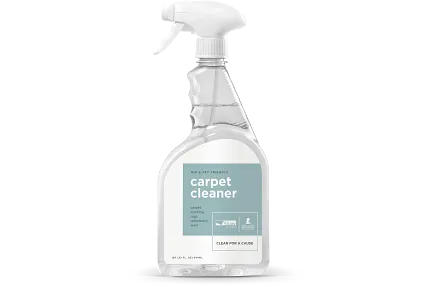 A carpet cleaner spray bottle