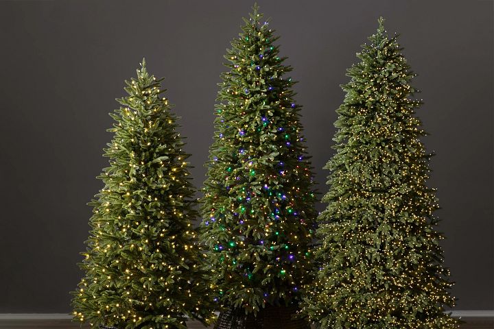 Christmas tree lights of different types