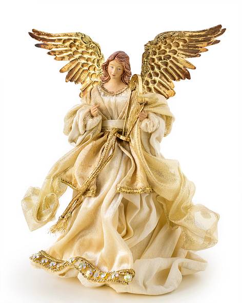 Gold Angel Tree Topper Main Image