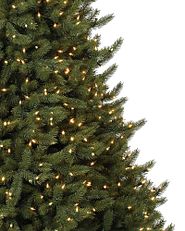 LED clear lights on Christmas tree