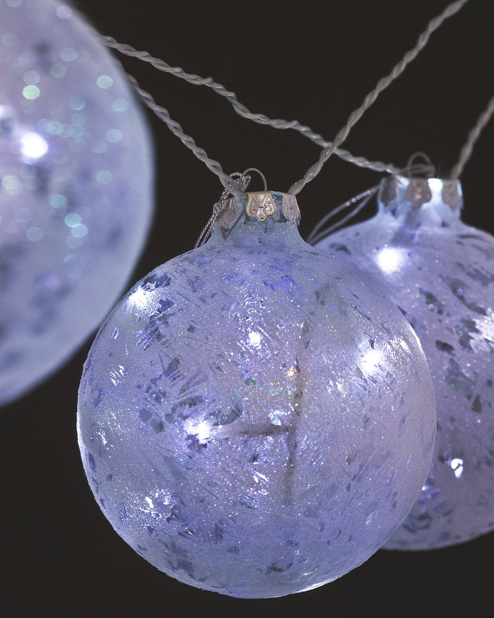 Glitter Ornament Lights Balsam Hill