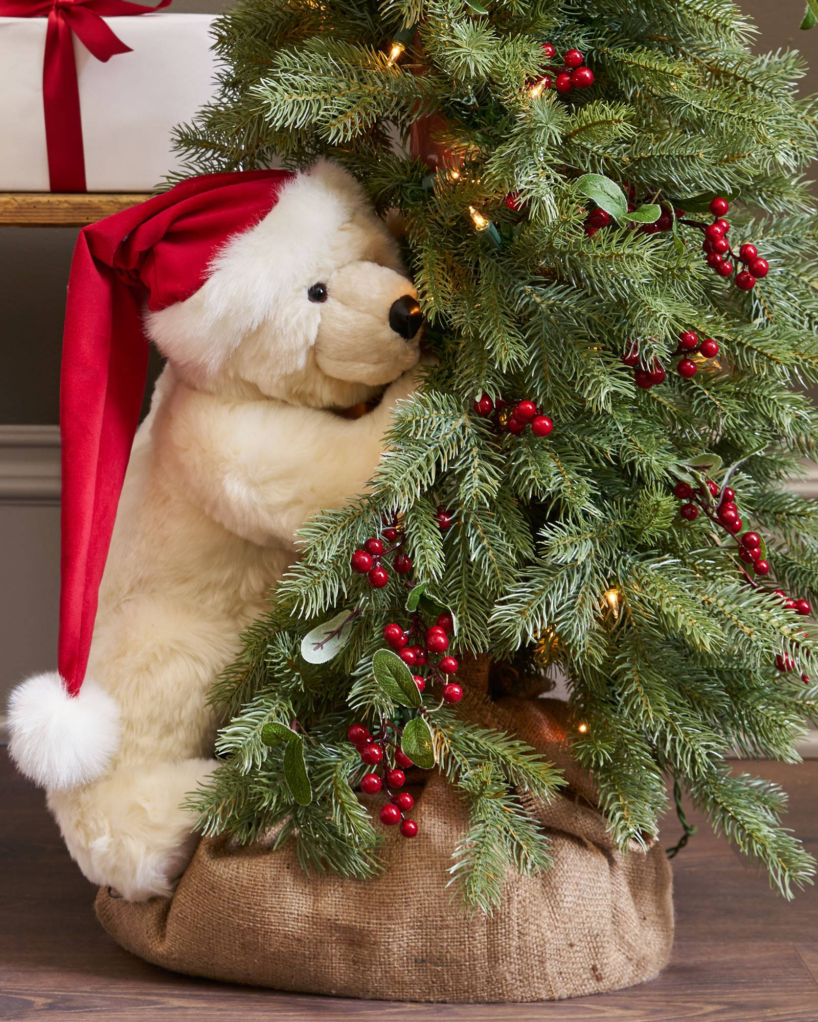 peek a boo polar bear tree balsam hill most realistic looking christmas tree