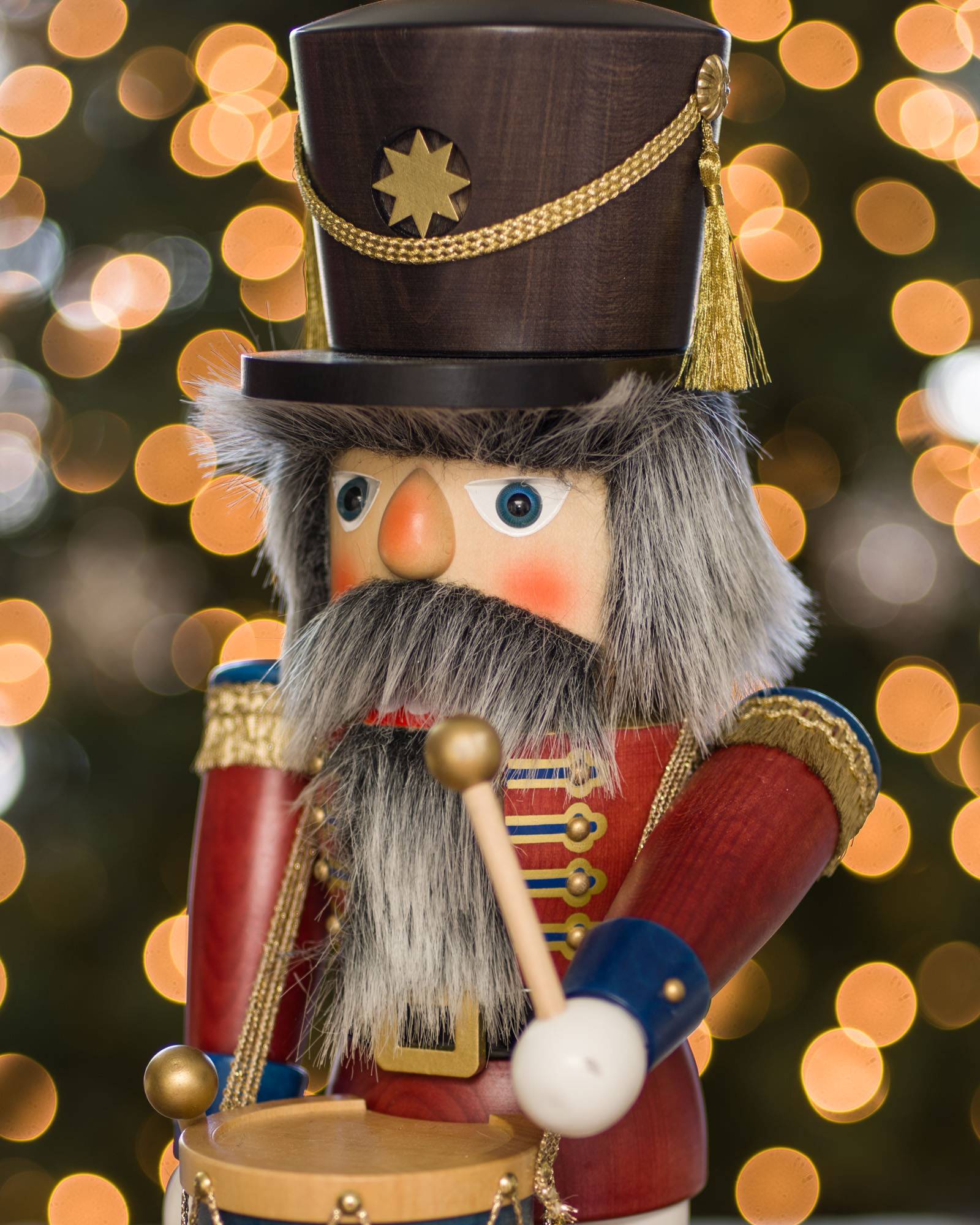 German Nutcracker with Drum Balsam Hill