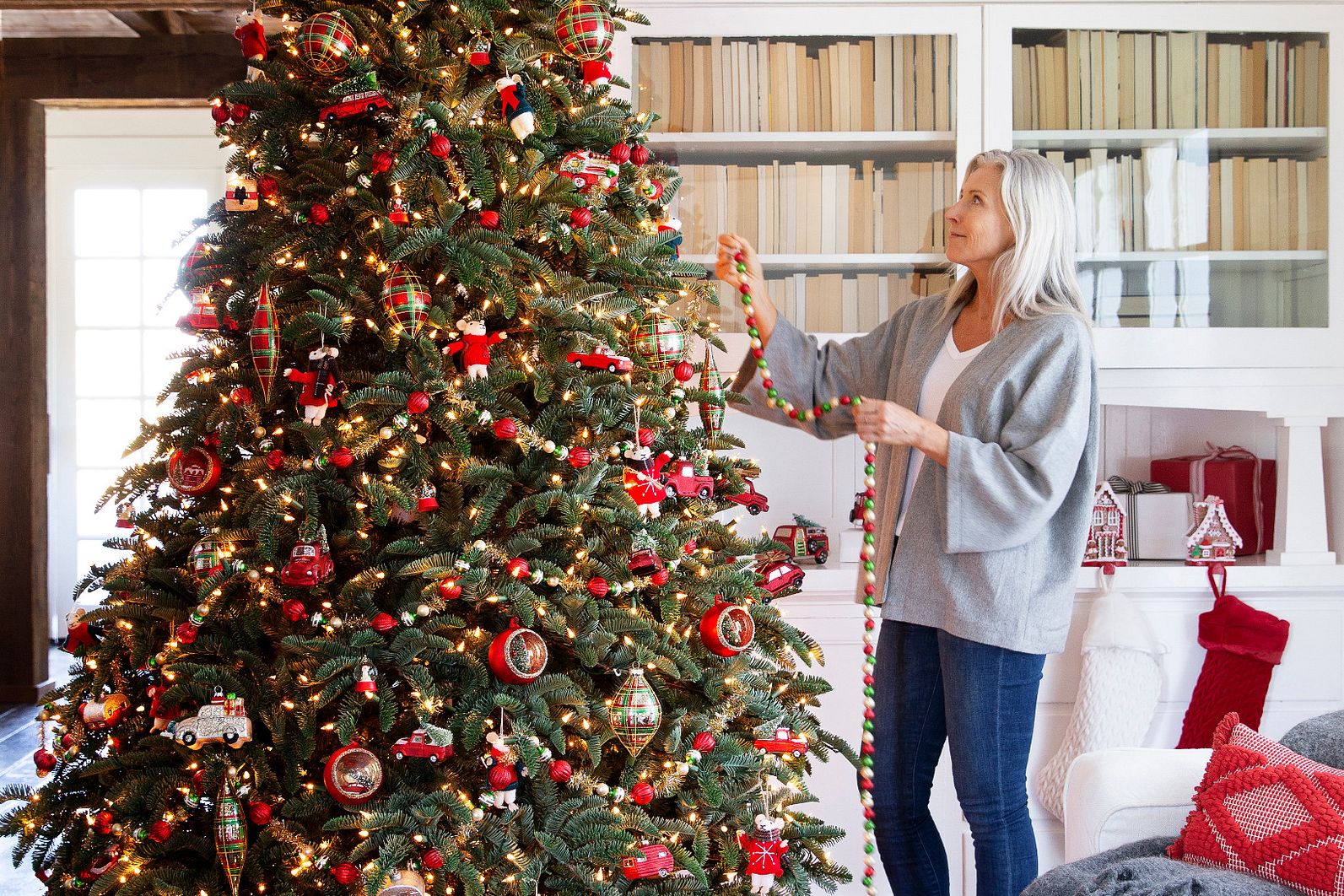 artificial christmas tree with the most lights