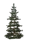 sparse artificial Christmas tree